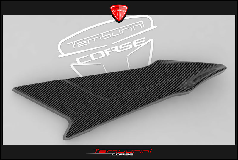 Tamburini Corse T1 Clear-Coated Carbon Right Tank Side Panel