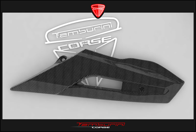 Tamburini Corse T1/T01 Clear-Coated Carbon Right Exhaust Tip
