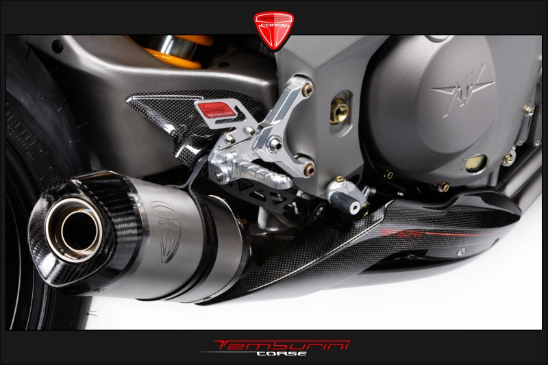 Tamburini Corse Clear-Coated Carbon Swingarm Junction Deflector
