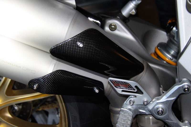 Tamburini Corse Clear-Coated Carbon Upper and Lower Exhaust Guard Kit