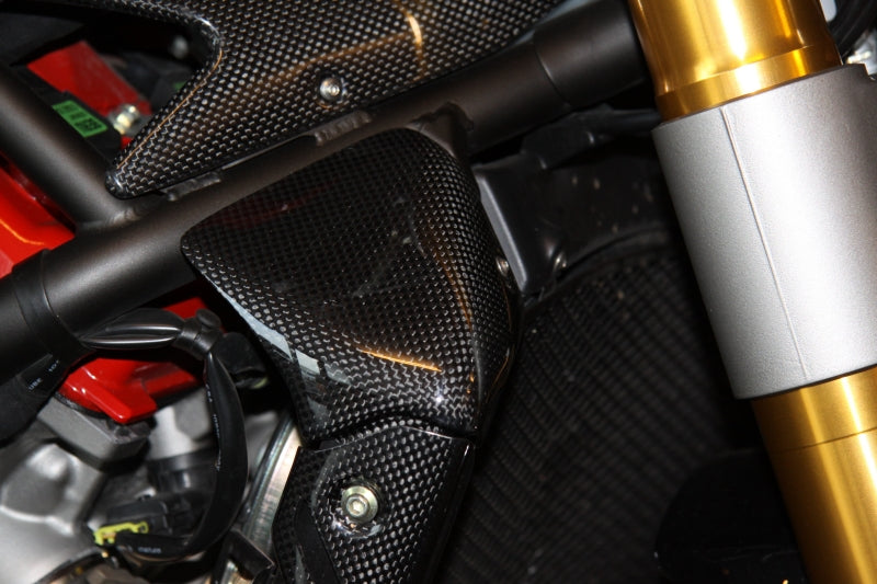 Tamburini Corse Clear-Coated Carbon Upper Radiator Cover Set