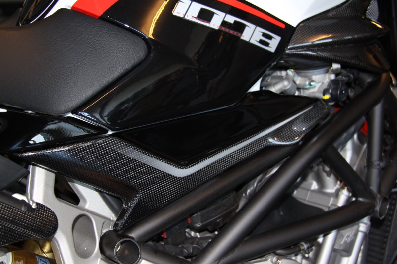 Tamburini Corse T1 Black-White Carbon Right Tank Side Panel