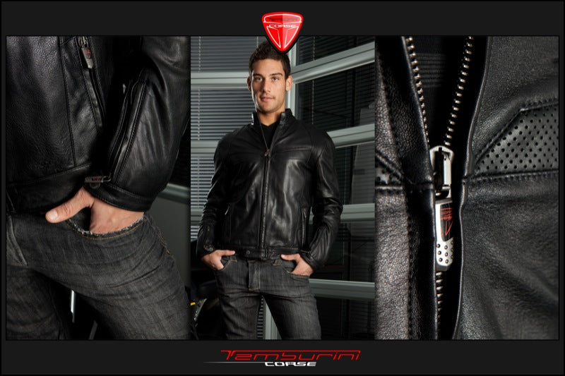 Tamburini Corse Black Leather 916 Jacket