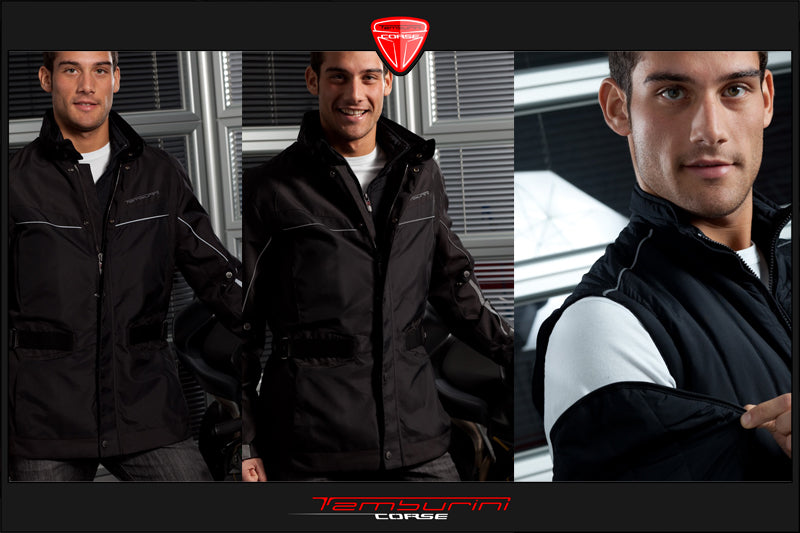Tamburini Corse Legend Touring Black 3/4 Teck Jacket
