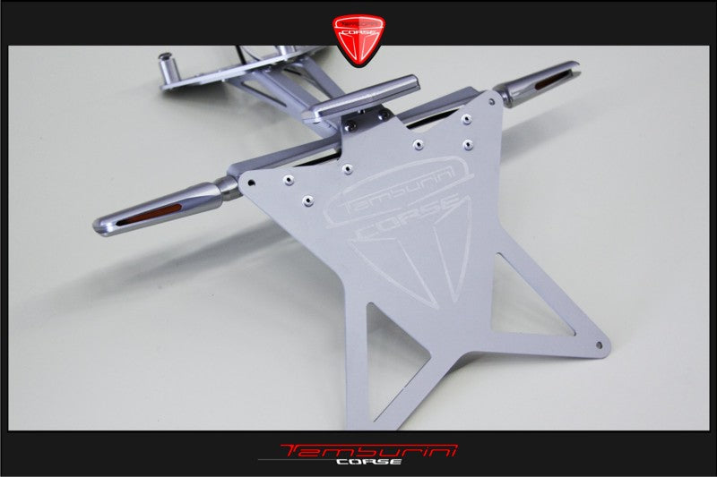 Tamburini Corse Adjustable Box-Section F4 License Plate Holder with Titanium Hardware
