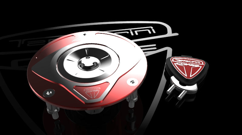 Tamburini Corse Lock Shining Red Fuel Cap
