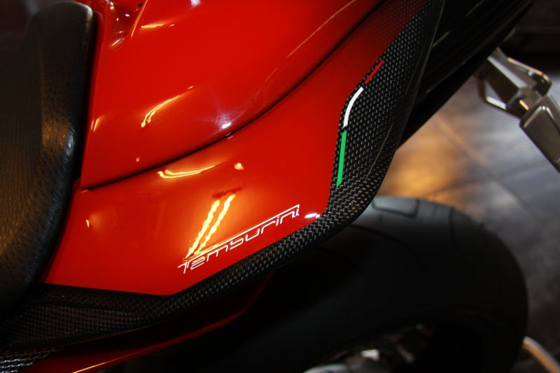 Tamburini Corse T1 Red-Carbon Left Under-Seat Side Panel