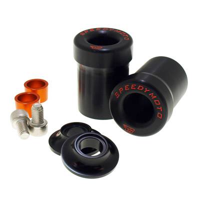 SpeedyMoto Replacement Frame Slider Puck Set [Through Body]