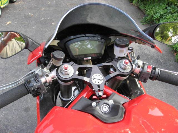 SpeedyMoto SBK Top Triple Clamp: 848/1098/1198 [Offers up to 20mm (~3/4") of added height to the stock clip-ons]