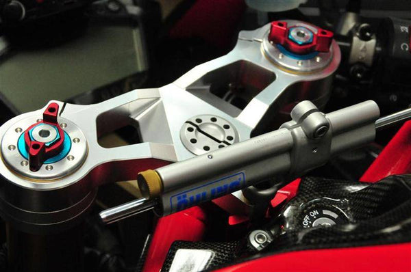 SpeedyMoto SBK Top Triple Clamp: 848/1098/1198 [Offers up to 20mm (~3/4") of added height to the stock clip-ons]
