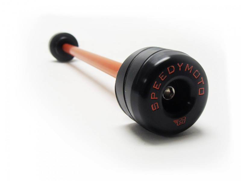 SpeedyMoto Front Axle Slider: Ducati Panigale 899-959-1199-1299-V4-V2, SF V4, Diavel/X, Scrambler Desert Sled