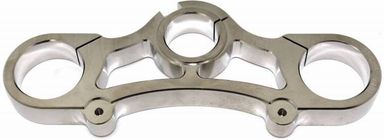 SpeedyMoto LIMITED NICKEL 50mm Top Triple : Monster -w/o Risers