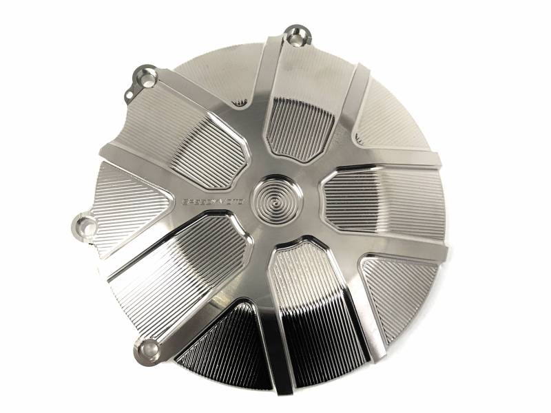 SpeedyMoto LIMITED NICKEL Wet Clutch Cover: Ten Spoke