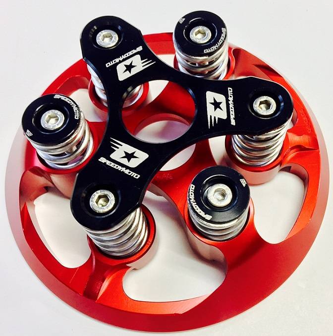 SpeedyMoto Ghidorah Ducati Dry Clutch Pressure Plate And Cerberus Clutch Spring Keeper kit