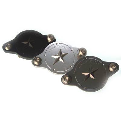 SpeedyMoto Ducati Crankcase Inspection Cover: Star - M696 / 796 / 1100 / Hypermotard 796 / 1100 / Multistrada 1000/1100/1200 [15-17], Supertsport 939, SBK 1198, Monster 1200, S/R, 821,HYP 939/950