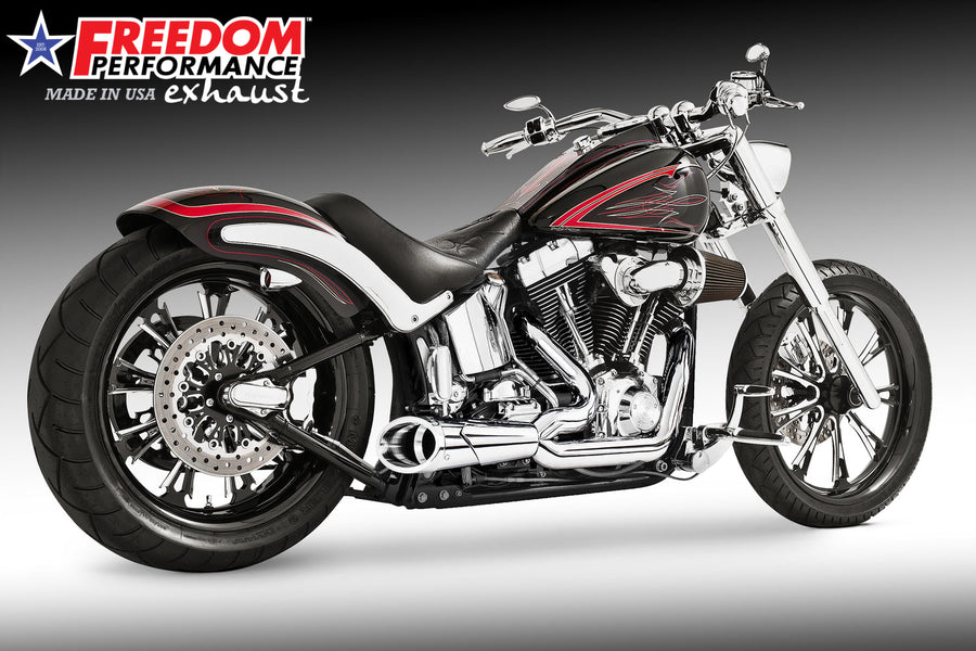 Freedom Performance HARLEY SOFTAIL ROCKER & BREAKOUT 2-INTO-1 SHORTY 2007-2017 BUNDLE