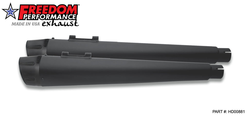Freedom Performance (BLOW OUT) HARLEY TOURING AMERICAN OUTLAW & COMBAT FLUTED 4.5" MEGAPHONE SLIP-ONS 1995-2016