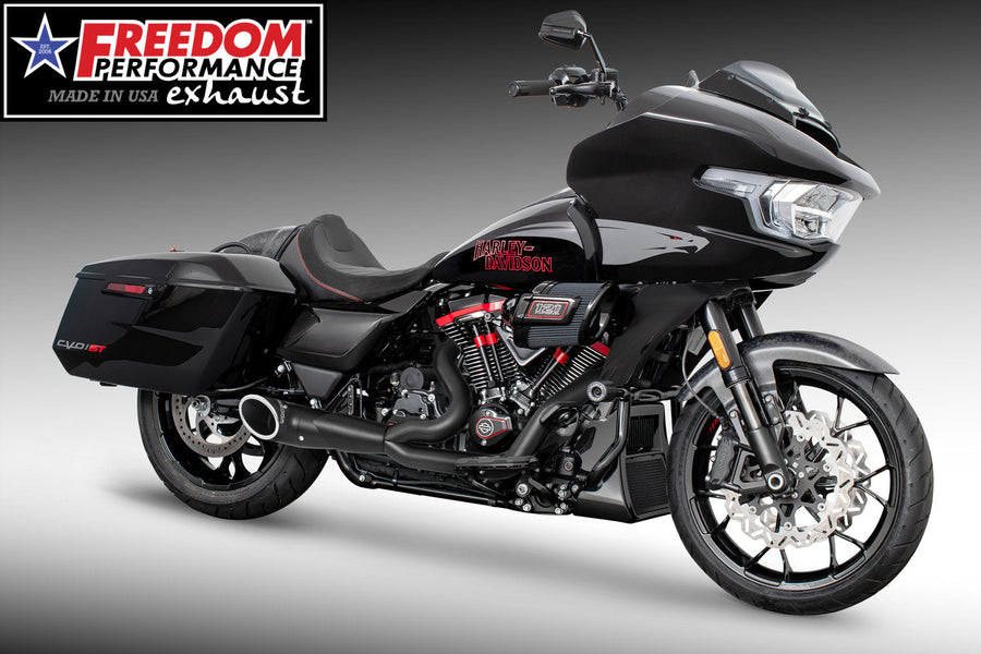 Freedom Performance HARLEY TOURING 2-INTO-1 TURNOUT/SIDEDUMP FULL SYSTEM BUNDLE 1995-PRESENT