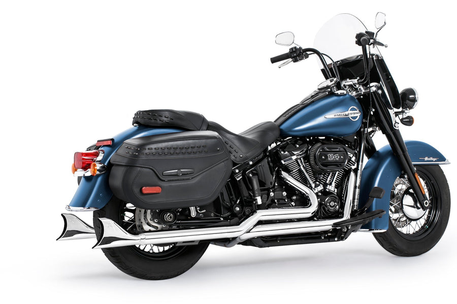 Freedom Performance HARLEY M8 SOFTAIL 2.5" TUCK & UNDER TRUE DUALS FULL SYSTEM 2018-PRESENT BUNDLE *NOT FOR WIDE TIRE BIKES
