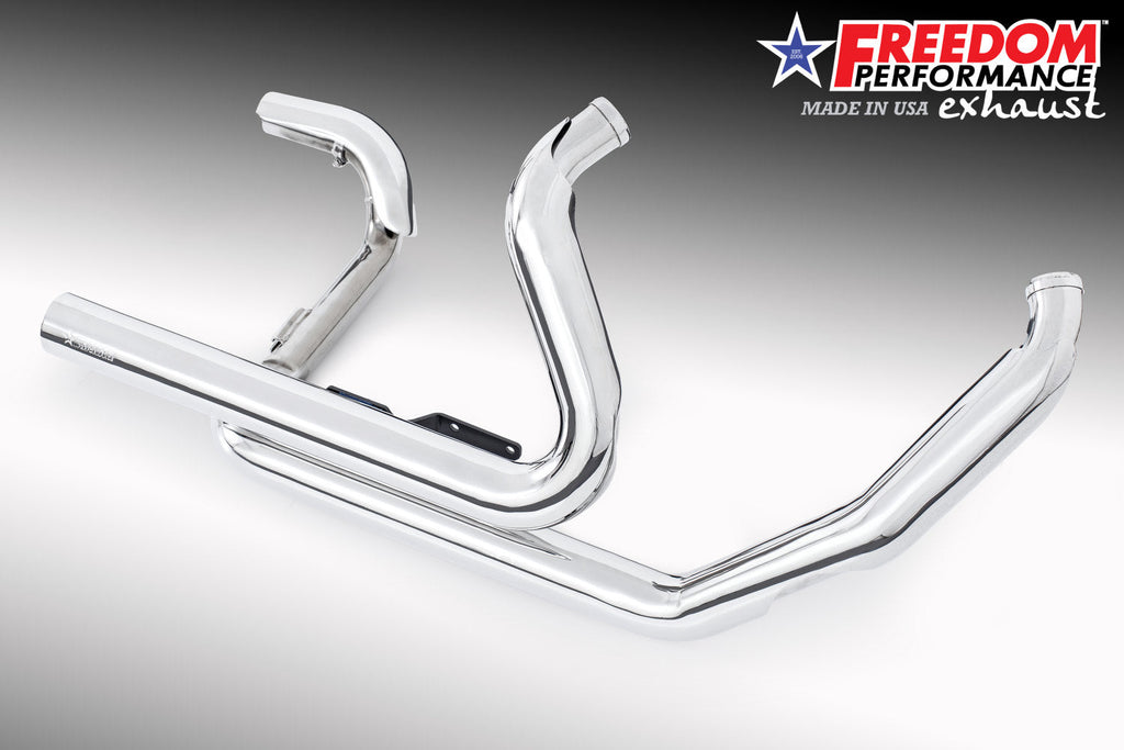 Freedom Performance HARLEY FREE WHEELER RIGHT SIDE TUCK & UNDER & CLASSIC TRUE-DUAL HEADERS BUNDLE