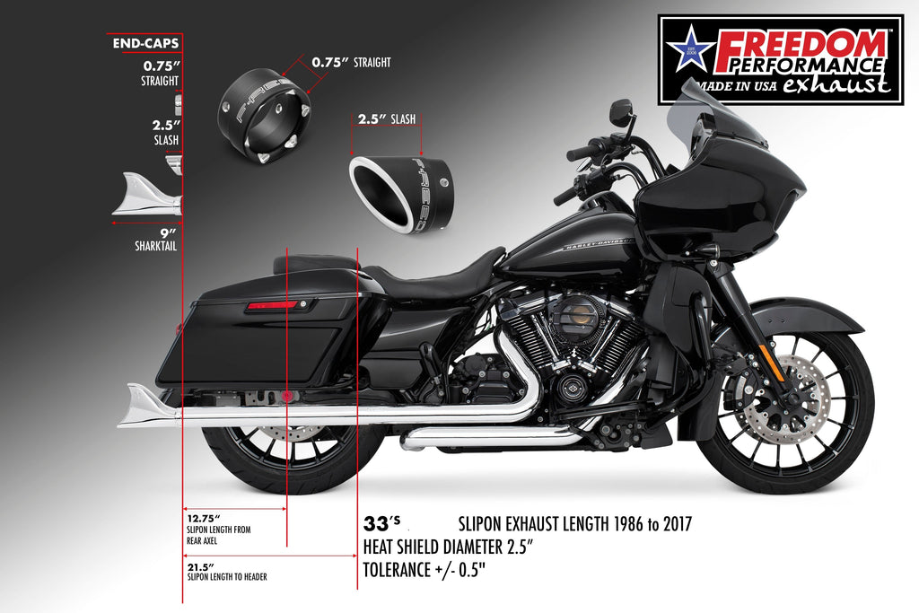Freedom Performance HARLEY TOURING 2.5" M8 TRUE-DUAL FULL SYSTEM 2017-PRESENT BUNDLE