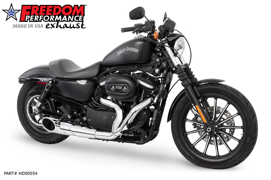 Freedom Performance HARLEY SPORTSTER 2-INTO-1 TURNOUT/SIDEDUMP 2004-2022 Bundle