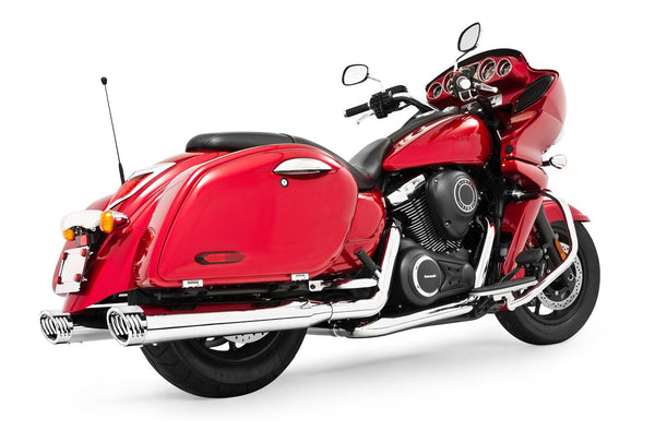 Freedom Performance KAWASAKI VAQUERO 1700/NOMAD/VOYAGER 4" COMPLETE TRUE-DUAL SYSTEM 2011-PRESENT BUNDLE