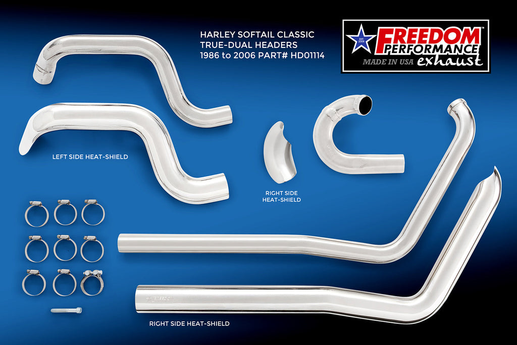 Freedom Performance HARLEY SOFTAIL CLASSIC TRUE-DUAL HEADERS ONLY