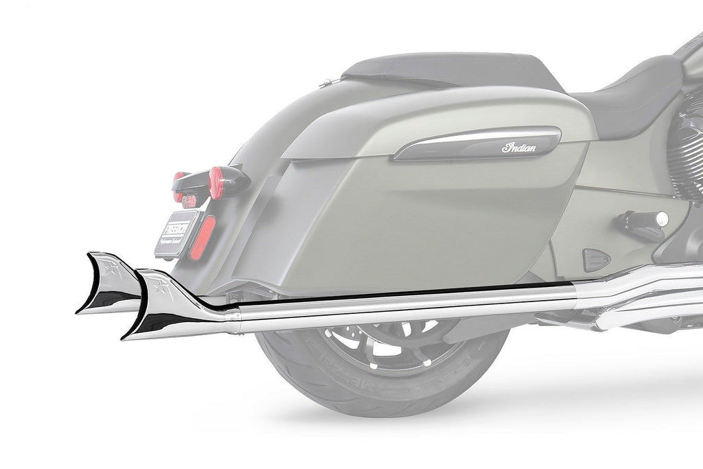Freedom Performance INDIAN CHIEFTAIN / ROADMASTER / SPRINGFIELD 2.5" SHARKTAIL SLIP-ONS 2014-PRESENT Fits FREEDOM HEADERS Only