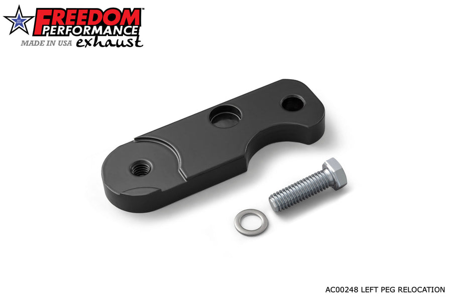 Freedom Performance HARLEY SOFTAIL ACCESSORIES PEG RE-LOCATOR  BRACKET AC00248 for FAT BOY & BREAKOUT 2018-PRESENT