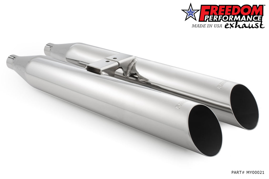 Freedom Performance YAMAHA VENTURE/ROYAL STAR/TOUR DELUXE 1999-2014 SLIP-ONS check description for Quiet Baffles.