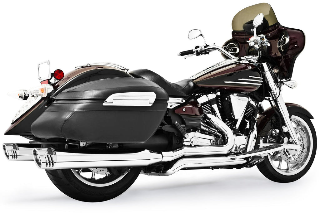 Freedom Performance YAMAHA ROADLINER/STRATOLINER 5 STEPPED COMPLETE 4" TRUE-DUAL SYSTEM 2006-2014 BUNDLE
