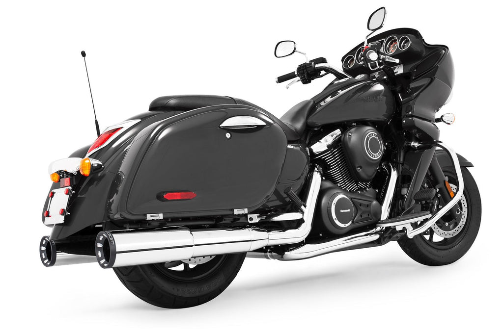 Freedom Performance KAWASAKI VAQUERO 1700/NOMAD/VOYAGER 2-STEP 4.5" SLIP-ONS 2011-PRESENT BUNDLE
