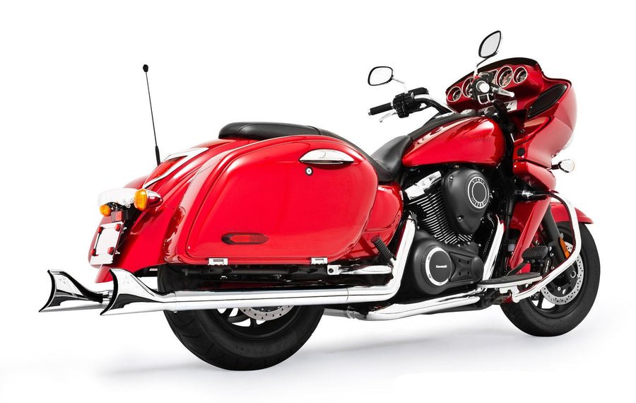 Freedom Performance KAWASAKI VAQUERO SHARKTAILS COMPLETE TRUE-DUAL FULL SYSTEM 1999-PRESENT