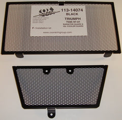 Cox Racingroup Triumph 595 Daytona – 113-14074 Black Radiator & Oil Cooler Guard Set