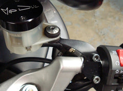 Cox Racingroup Brembo Bar Clamps and Mounts – Brembo right-side mount: clamp and bracket for 0° reservoir