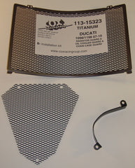 Cox Racingroup Ducati 1098, 1198, 848 2010- – 113-15323 Titanium (color) Radiator and Oil Cooler Guard Set