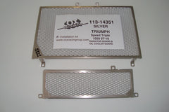 Cox Racingroup Triumph 1050 Speed Triple 2007-2010 – 113-14351 Silver Radiator & Oil Cooler Guard Set