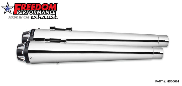Freedom Performance HARLEY TOURING AMERICAN OUTLAW & COMBAT FLUTED 4.5" MEGAPHONE SLIP-ONS BUNDLE 1995-PRESENT