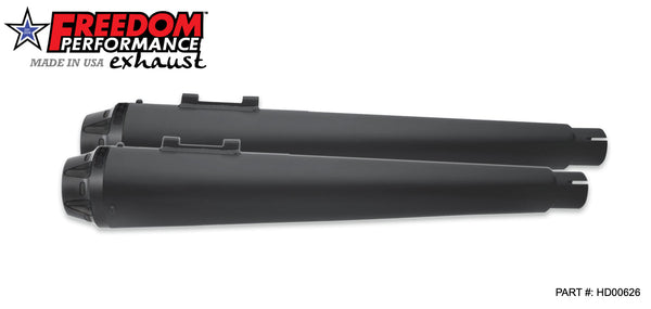 Freedom Performance HARLEY TOURING AMERICAN OUTLAW & COMBAT FLUTED 4.5" MEGAPHONE SLIP-ONS BUNDLE 1995-PRESENT