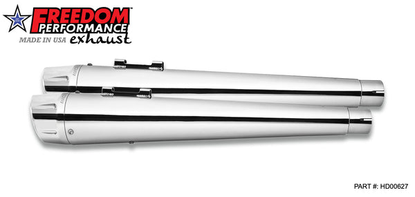 Freedom Performance HARLEY TOURING AMERICAN OUTLAW & COMBAT FLUTED 4.5" MEGAPHONE SLIP-ONS BUNDLE 1995-PRESENT