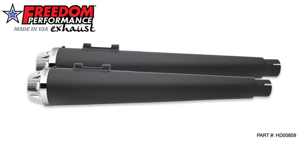 Freedom Performance HARLEY TOURING AMERICAN OUTLAW & COMBAT FLUTED 4.5" MEGAPHONE SLIP-ONS BUNDLE 1995-PRESENT