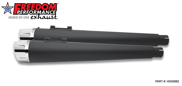 Freedom Performance HARLEY TOURING AMERICAN OUTLAW & COMBAT FLUTED 4.5" MEGAPHONE SLIP-ONS BUNDLE 1995-PRESENT