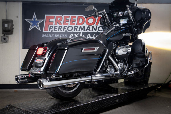 Freedom Performance HARLEY TOURING AMERICAN OUTLAW & COMBAT FLUTED 4.5" MEGAPHONE SLIP-ONS BUNDLE 1995-PRESENT