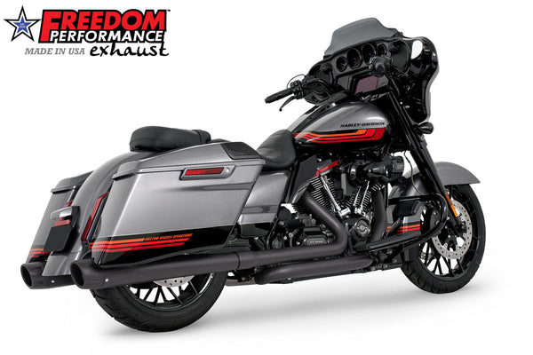 Freedom Performance HARLEY TOURING AMERICAN OUTLAW & COMBAT FLUTED 4.5" MEGAPHONE SLIP-ONS BUNDLE 1995-PRESENT