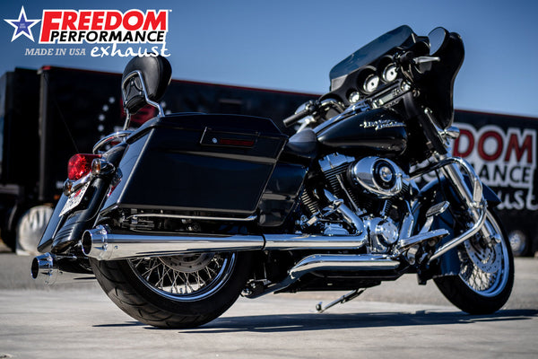 Freedom Performance HARLEY TOURING AMERICAN OUTLAW & COMBAT FLUTED 4.5" MEGAPHONE SLIP-ONS BUNDLE 1995-PRESENT