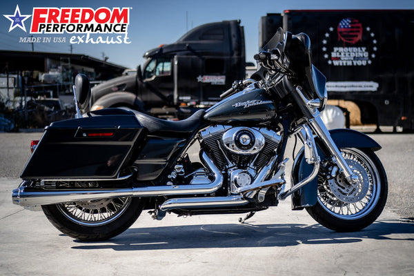 Freedom Performance HARLEY TOURING AMERICAN OUTLAW & COMBAT FLUTED 4.5" MEGAPHONE SLIP-ONS BUNDLE 1995-PRESENT