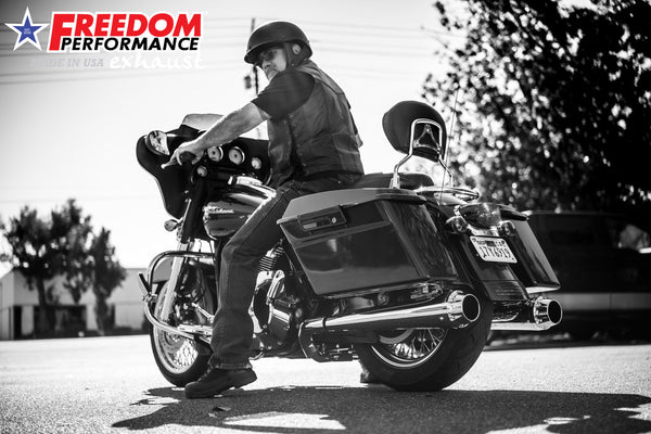 Freedom Performance HARLEY TOURING AMERICAN OUTLAW & COMBAT FLUTED 4.5" MEGAPHONE SLIP-ONS BUNDLE 1995-PRESENT