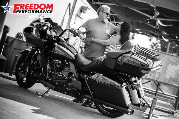 Freedom Performance HARLEY TOURING AMERICAN OUTLAW & COMBAT FLUTED 4.5" MEGAPHONE SLIP-ONS BUNDLE 1995-PRESENT