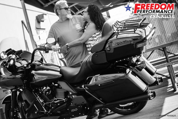 Freedom Performance HARLEY TOURING AMERICAN OUTLAW & COMBAT FLUTED 4.5" MEGAPHONE SLIP-ONS BUNDLE 1995-PRESENT